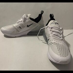 Nike Air Max 270 White and Black Sneakers